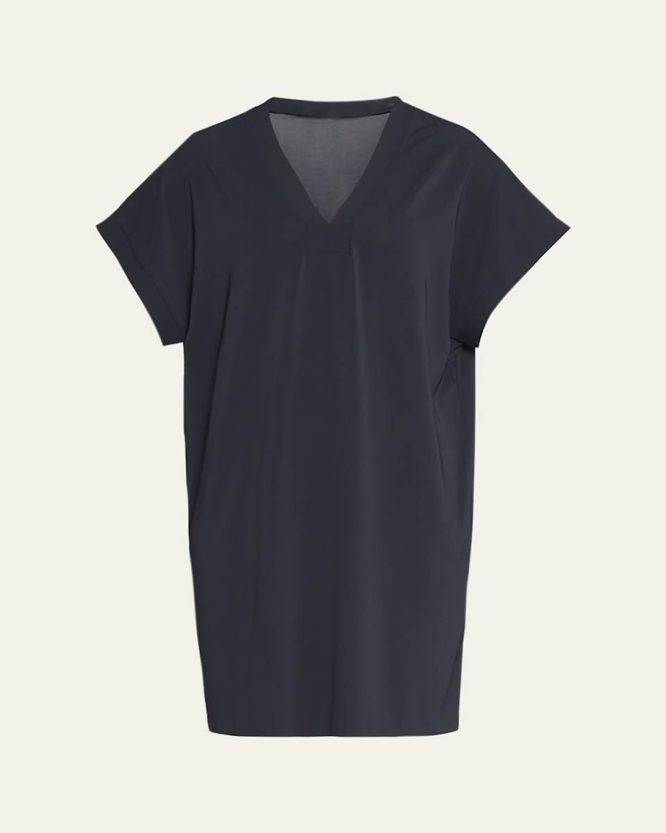 Tali V-Neck Short-Sleeve Coverup Tunic